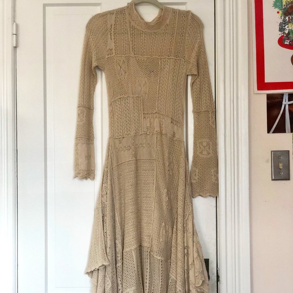 Free People Snowflake Sweater Dress (Size XS)